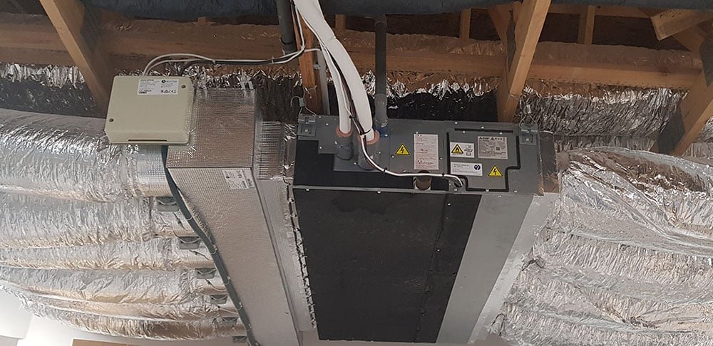 Installation d'une clim gainable dans un logement de 120 m2