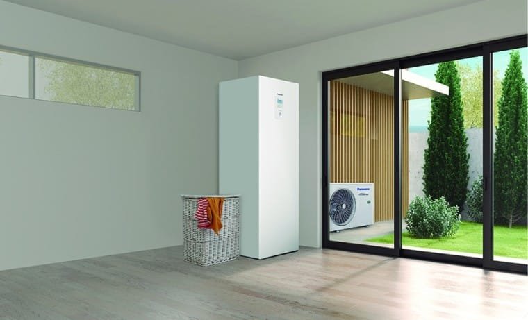 Pompe à chaleur air eau dans une grande maison 