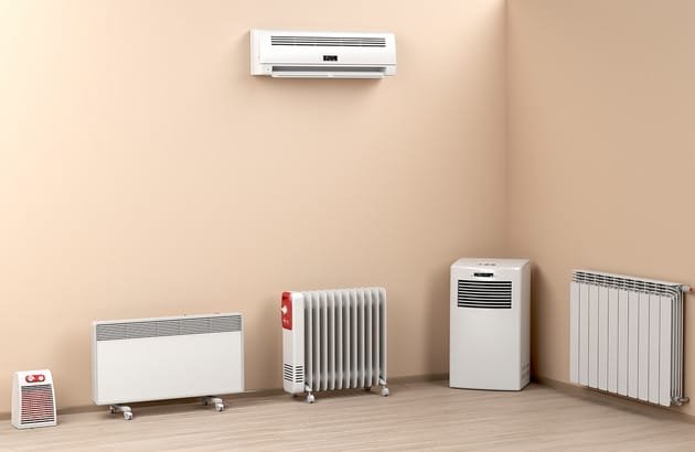 Divers options de chauffage électrique 